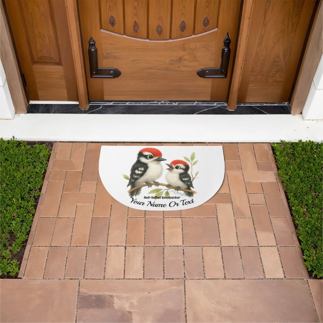 Vocal Red-bellied Woodpecker Doormat (Outdoor)