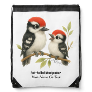 Vocal Red-bellied Woodpecker Drawstring Bag
