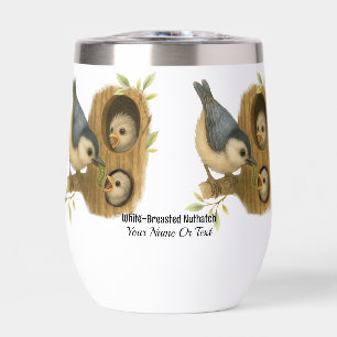 Vocal Red-bellied Woodpecker Thermal Wine Tumbler