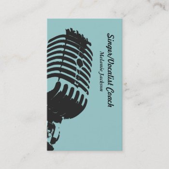 Vocalist Business Card by Kreatr at Zazzle