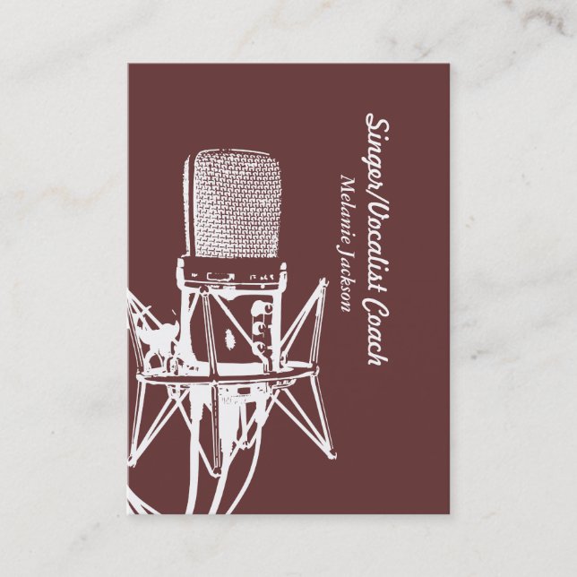 Vocalist Business Card (Front)