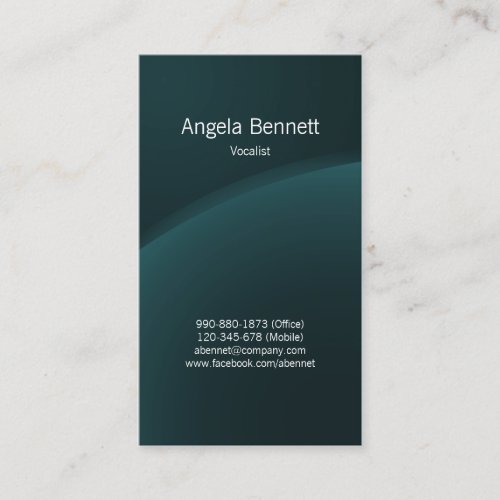 Vocalist Business Card Dark Horizon