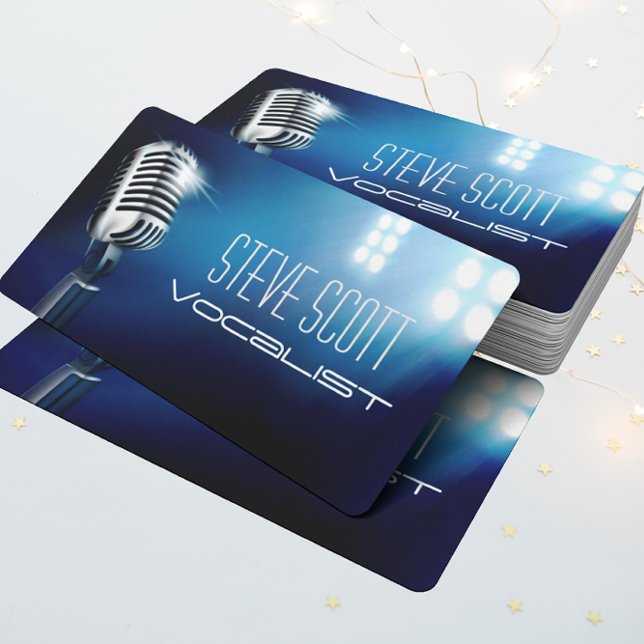 Vocalist, Singer, Solo, Performance Entertainment Business Card (Creator Uploaded)