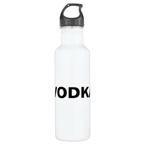 Vodka Bottle on White