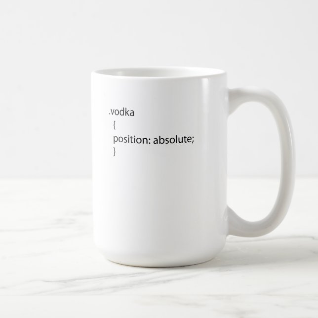 Vodka css class coffee mug (Right)