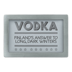VODKA custom color belt buckle