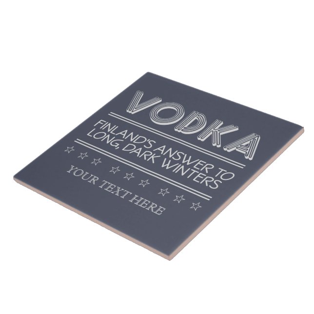 VODKA custom color ceramic tiles (Side)