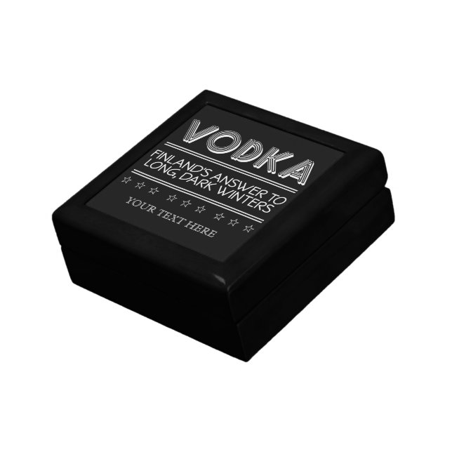 VODKA custom color gift / jewelry box (Side)