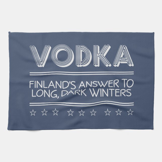 VODKA custom color hand towels (Horizontal)