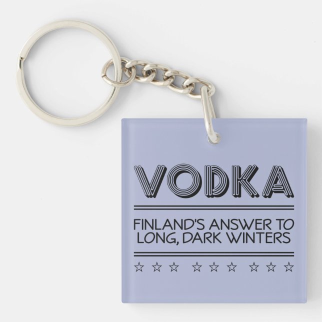 VODKA custom color key chain (Front)