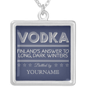 VODKA custom color necklace