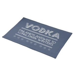 VODKA custom color placemats