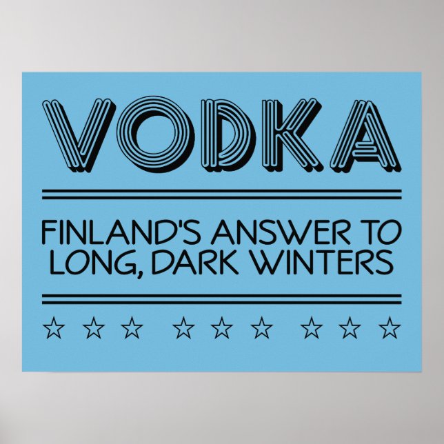 VODKA custom color poster (Front)