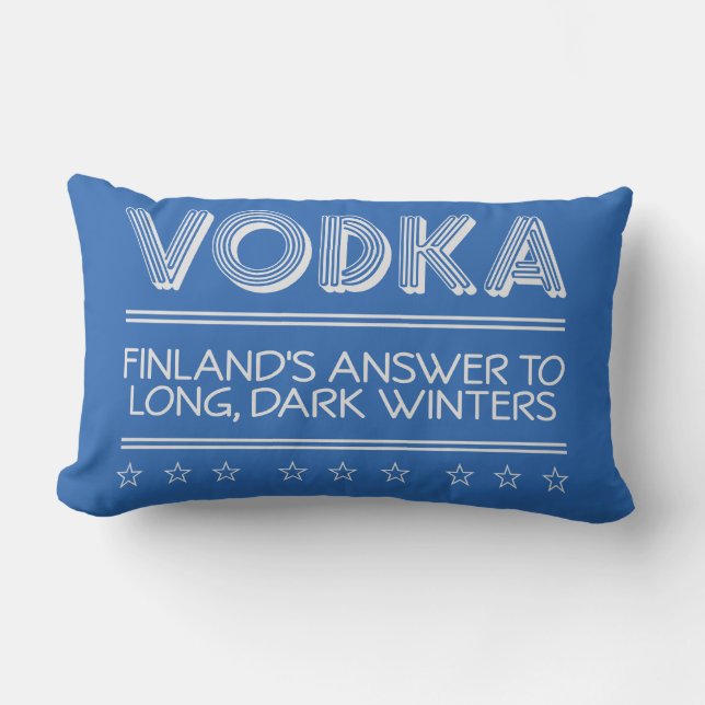 VODKA custom color throw pillow (Front)