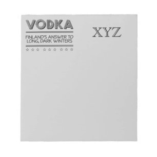 VODKA custom notepad