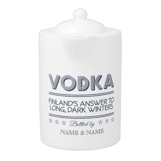 VODKA custom teapot (Front)