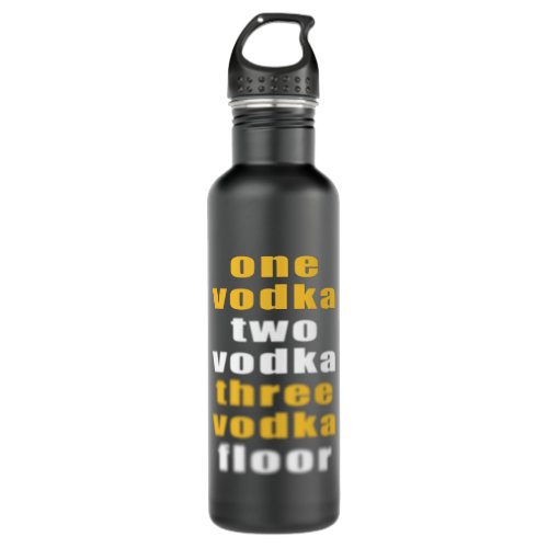 Vodka drink alcohol party stainless steel water bottle