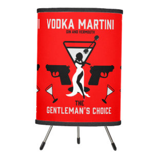 Vodka Martini Drink Gift Tripod Lamp