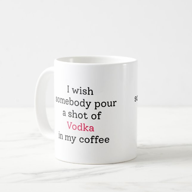 Vodka mixed coffee mug (Front Left)