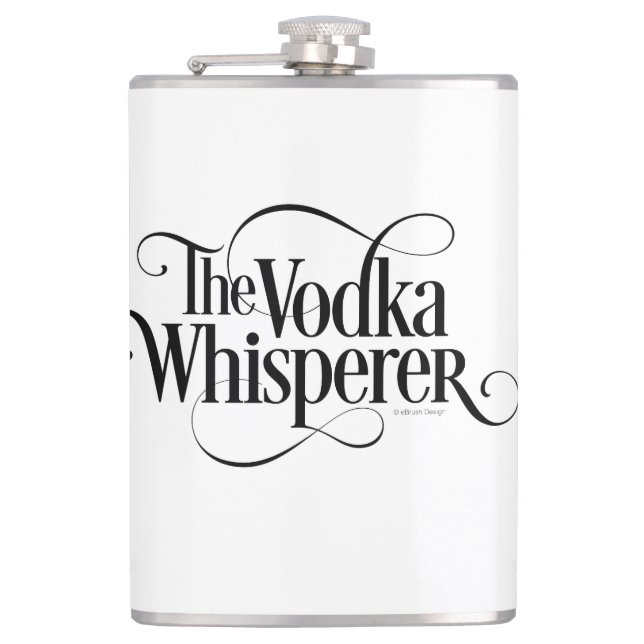 Vodka Whisperer Flask (Front)