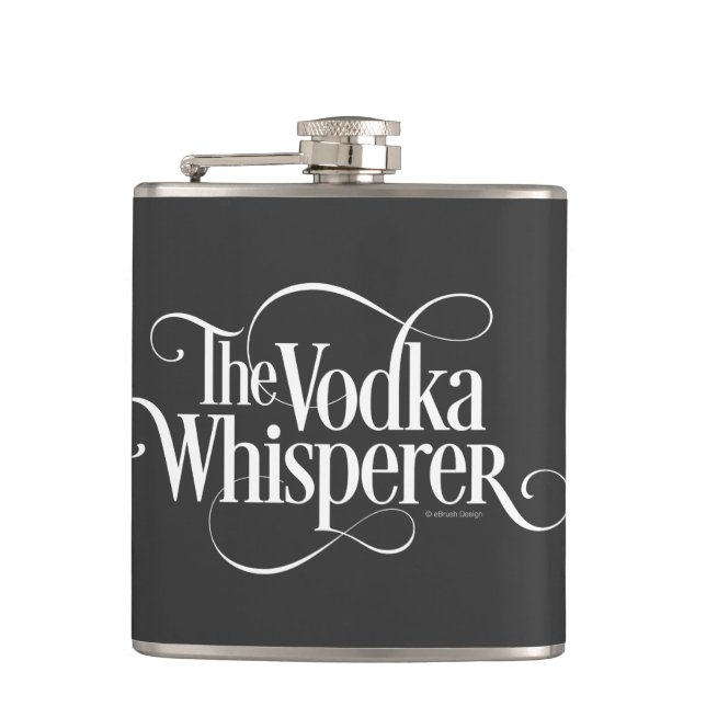 Vodka Whisperer Flask (Front)