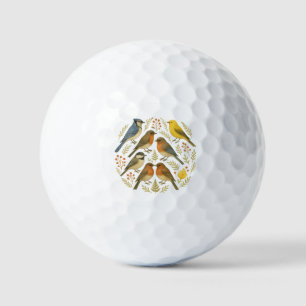 Vogel-Mandala - native songbirds Golf Balls
