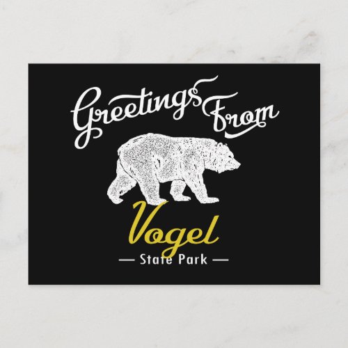Vogel State Park Bear Postcard