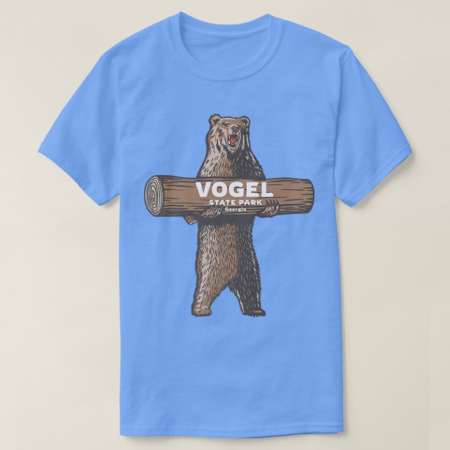 Vogel State Park Georgia GA Bear Vacation Souvenir T-Shirt (Design Front)