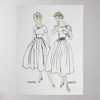 Vogue 1953 Poster