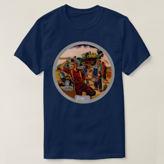 Vogue Record Art R 713 P 36 White Logo T-Shirt (Design Front)