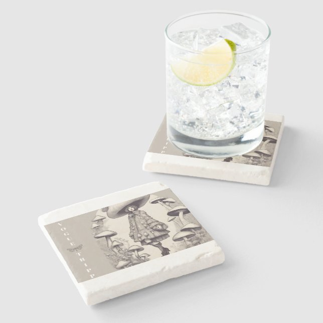 Vogue Tripp Stone Coaster (Side)