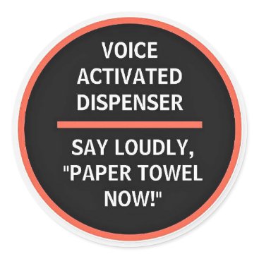 Voice Activated Paper Towel Sticker Prank