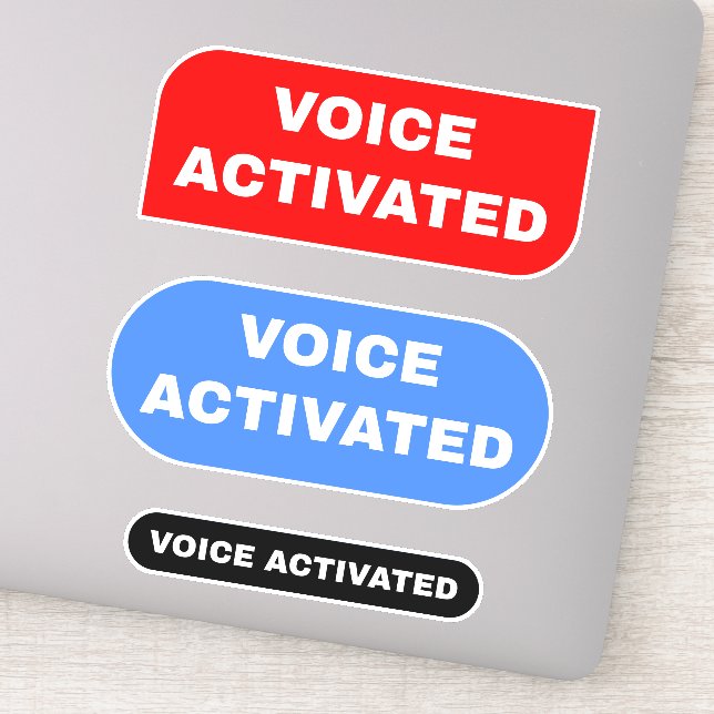 Voice Activated Sticker (Detail)