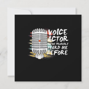 Voice Actor Before Invitation