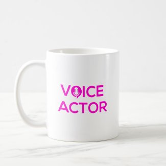 Voice Actor Mug Pink