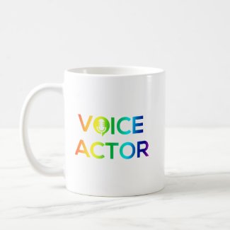 Voice Actor Mug Rainbow
