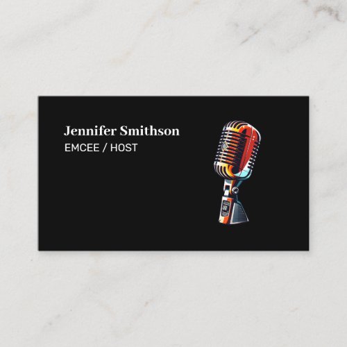 Voice Actor Voice Over Emcee Host Business Card