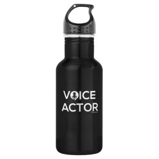 Voice Actor Water Bottle - Black