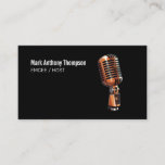 Voice Artist Voiceover Talent Master Of Ceremonies Business Card at Zazzle