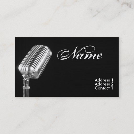 Customizable Voice Lessions Business Cards