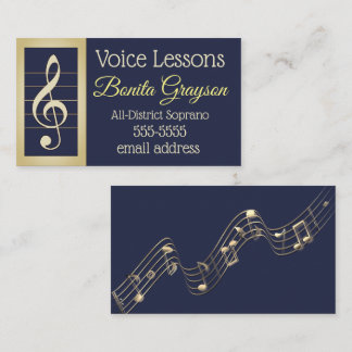 Voice Lessons Business Card