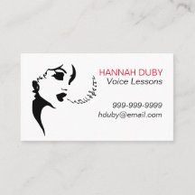 Voice Lessons Business Card