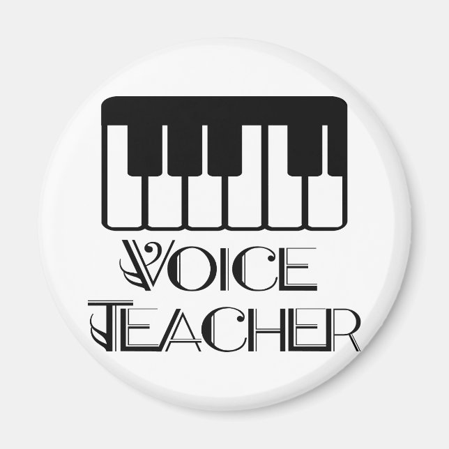 Voice Music Teacher Gift Magnet (Front)