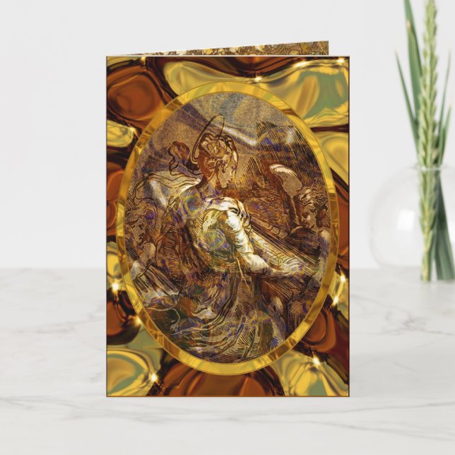 Voice of many angels holiday card (Front)