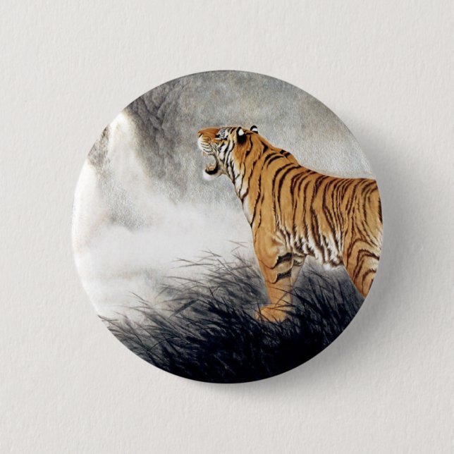 Voice of the Tiger Pinback Button (Front)