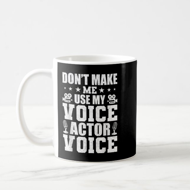 Voice-Over Artist Voice Actor Actress Acting  Coffee Mug (Left)