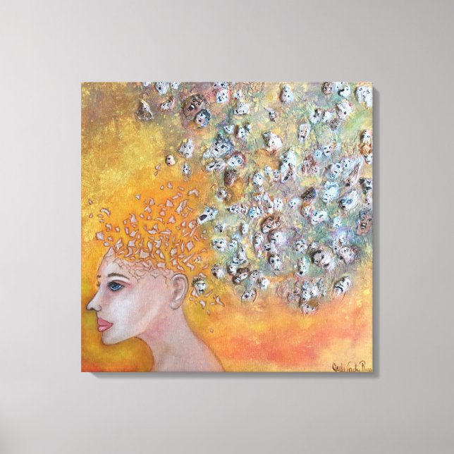 Voices Anxiety Canvas Print (Front)