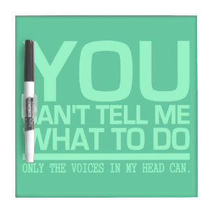 VOICES IN MY HEAD custom message board