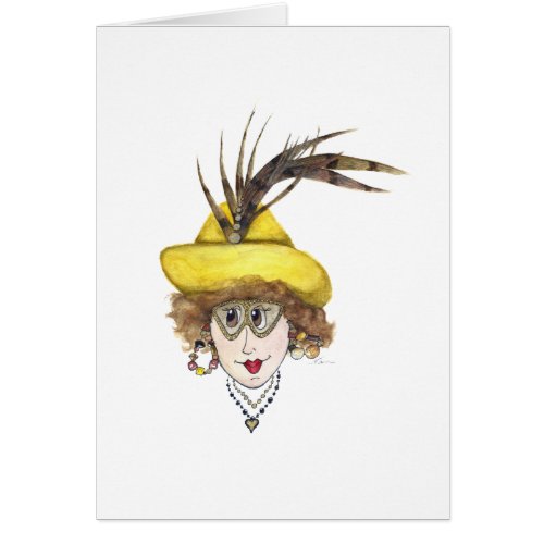 Voices in My Head Funny Lady Card