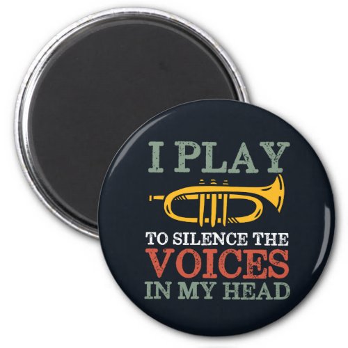 Voices In My Head Funny Trumpet Player Sarcasm Magnet